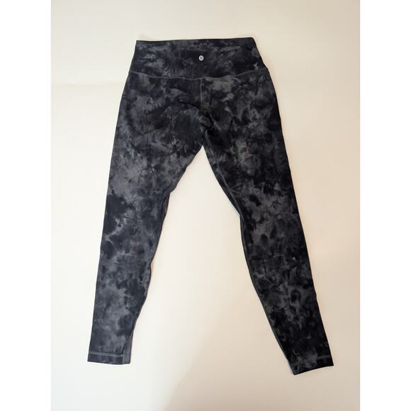 Lululemon Align Hi-Rise Pant 28" - Diamond Dye Graphite Grey Bronze Green SZ 12 - Picture 9 of 11